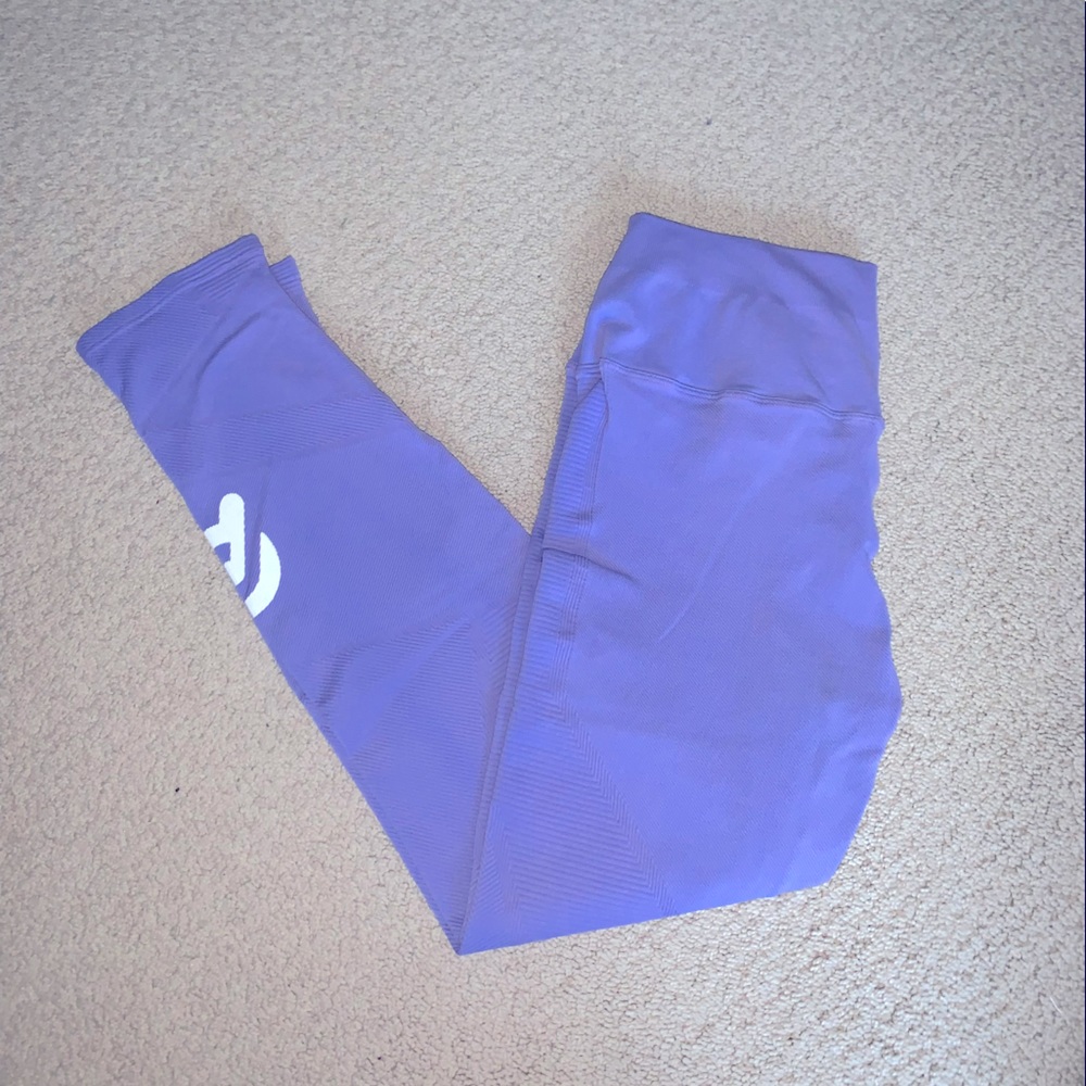 NUX x Peloton Purple Leggings